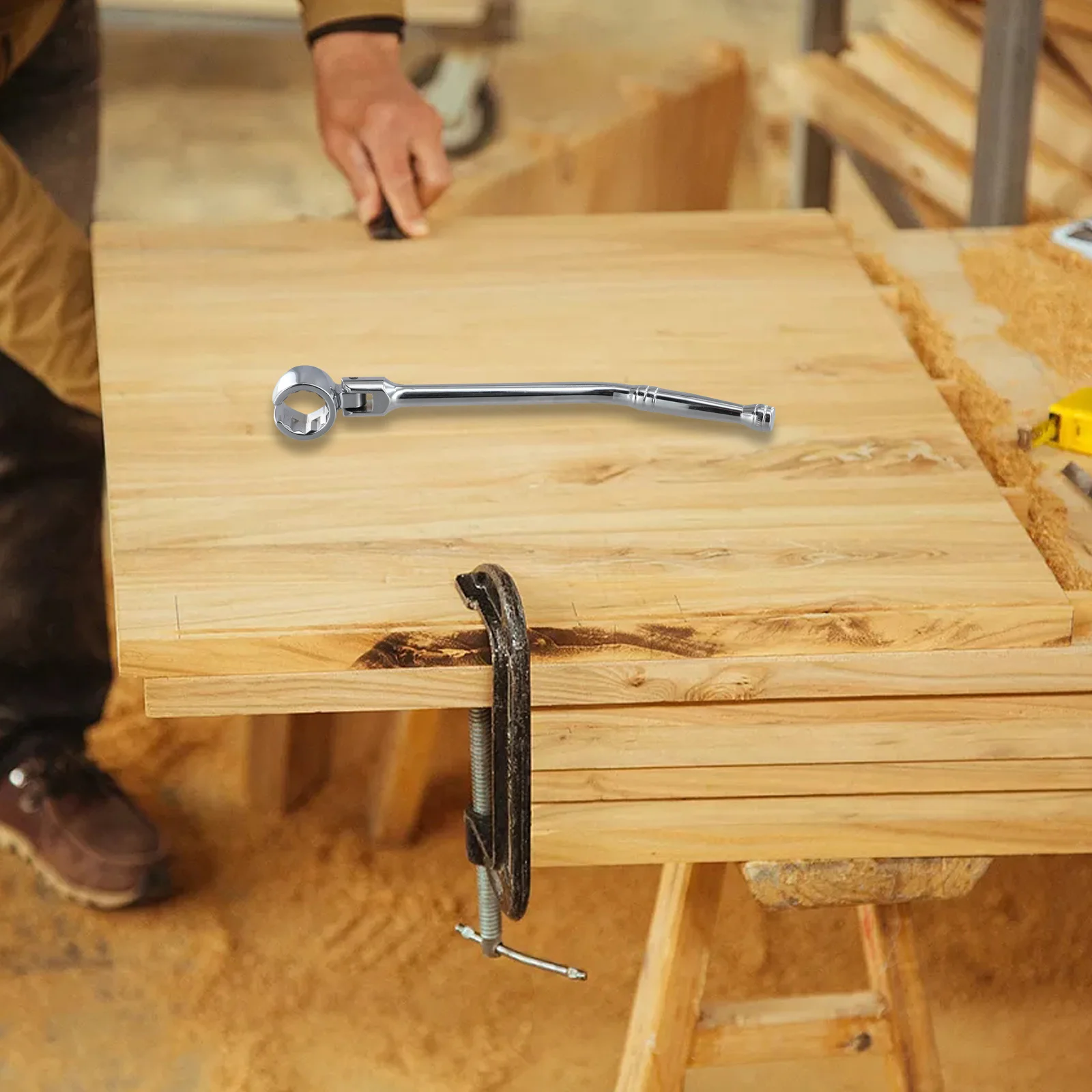 

Automotive Service Adjustable Spanner Flexible Head Wrench For DIY DIY Hand Tool Brand New Unused DIY Hand Making