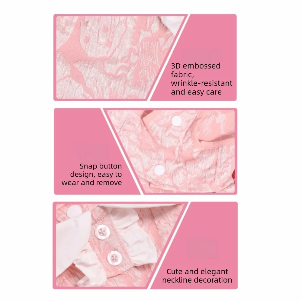 

Layer Ruffle Pet Princess Dress Bowknot Multi Layer Ruffle Su Dog Clothes Breathable Comfortable Pet Skirt Clothes Photography
