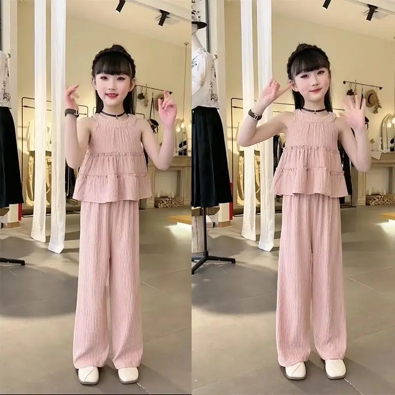 Summer Girls Dresses Solid Color Dress Chiffon Children's Retro Lace Dresses Baby Summer Dress Baby Kids Clothes 6 8 10 12 Years