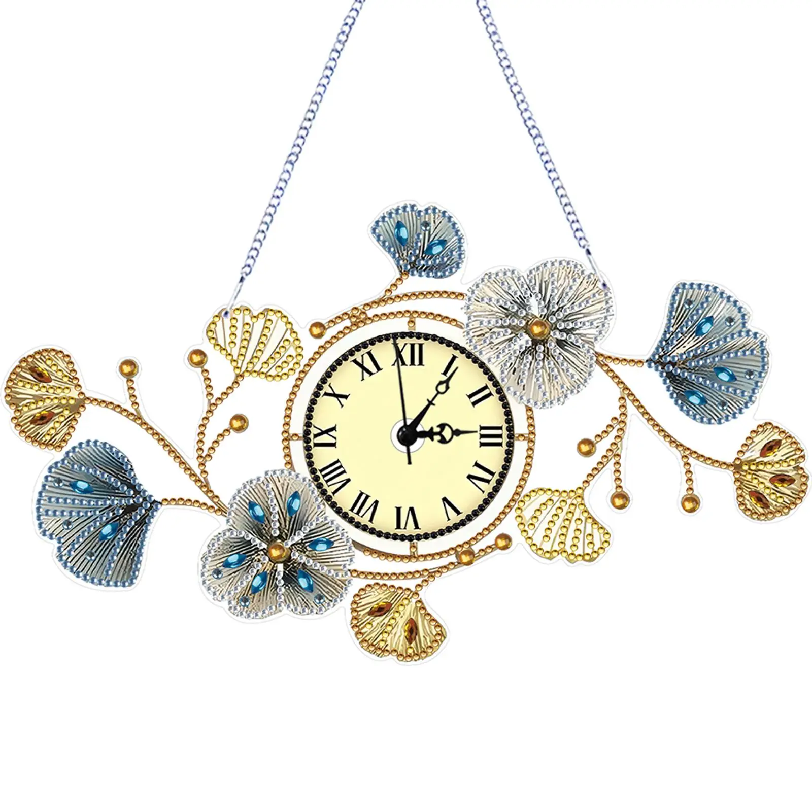 

2D плоский акриловый кулон-часы для алмазной вышивки DIY с функцией часов, набор для создания алмазного художественного кулона-часов