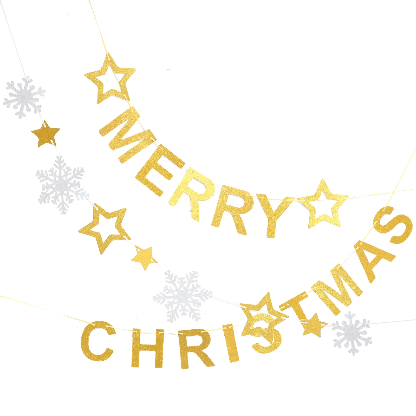 مجموعة واحدة من لافتة تزيين حفلات عيد الميلاد، لافتة ورقية معلقة متعددة الاستخدامات للمنزل، احتفالية لعيد الميلاد، إكليل داخلي وخارجي #4