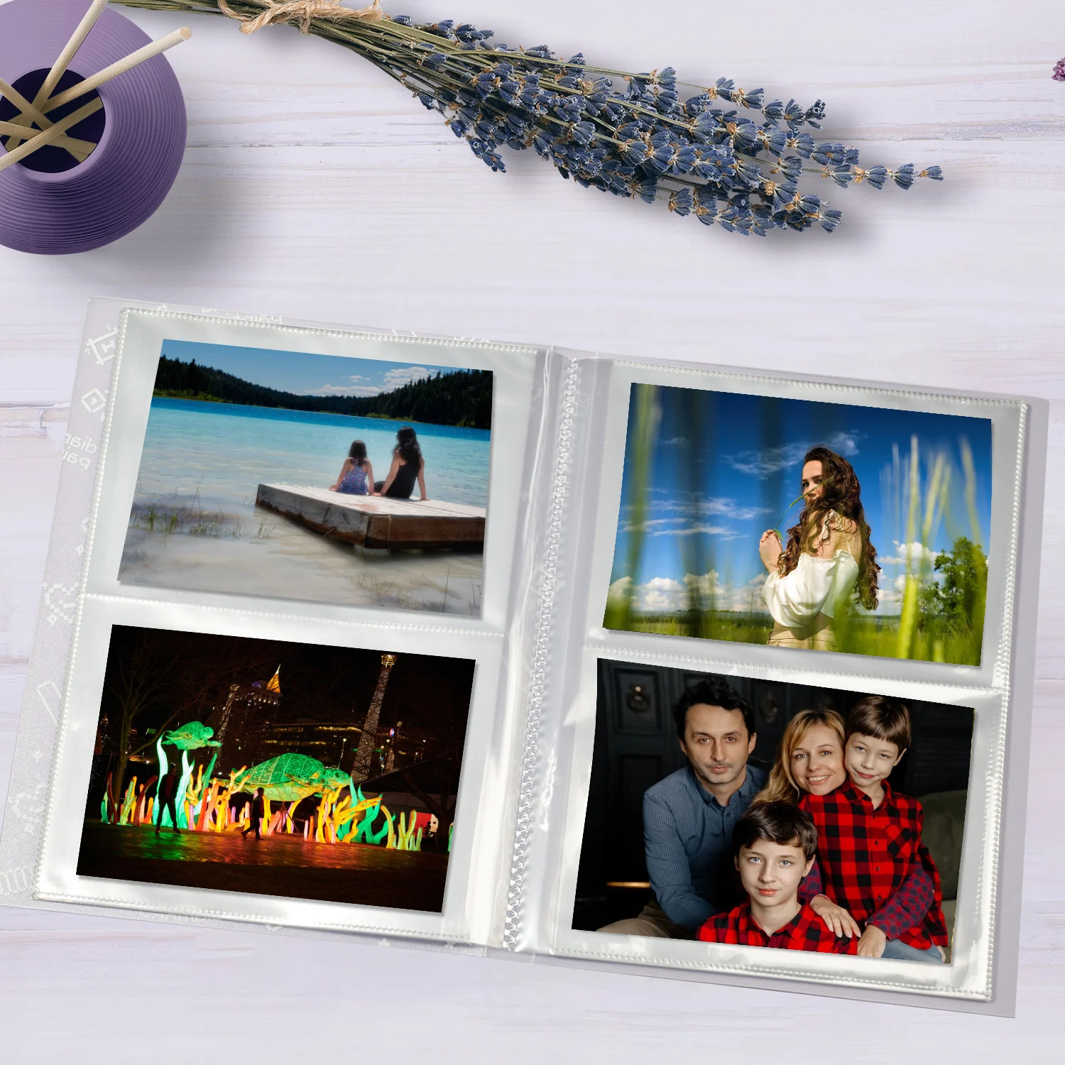 7-Inch Photo Album - Multi-Purpose Storage Book for Photos, Mini Diamond Paintings, and Postcards