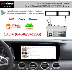 Hualingan Android 13 CarPlay for Mercedes W213 E class Android Auto s W222 G w463 CLS C257 ntg5.5 2016-2019 YouTube Spotify tikt