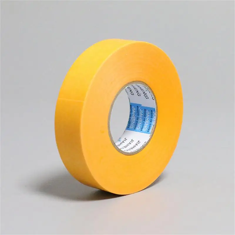 50 Meters Masking Paper Tape High-viscosity Separation Single Side Spray Paint For Decoration Yellow Paper Home Improvements