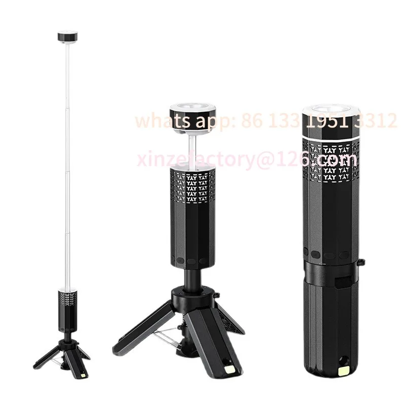 Outdoor telescopic light multi-function flashlight charging strong light fill light super long standby led telescopic outdoor li