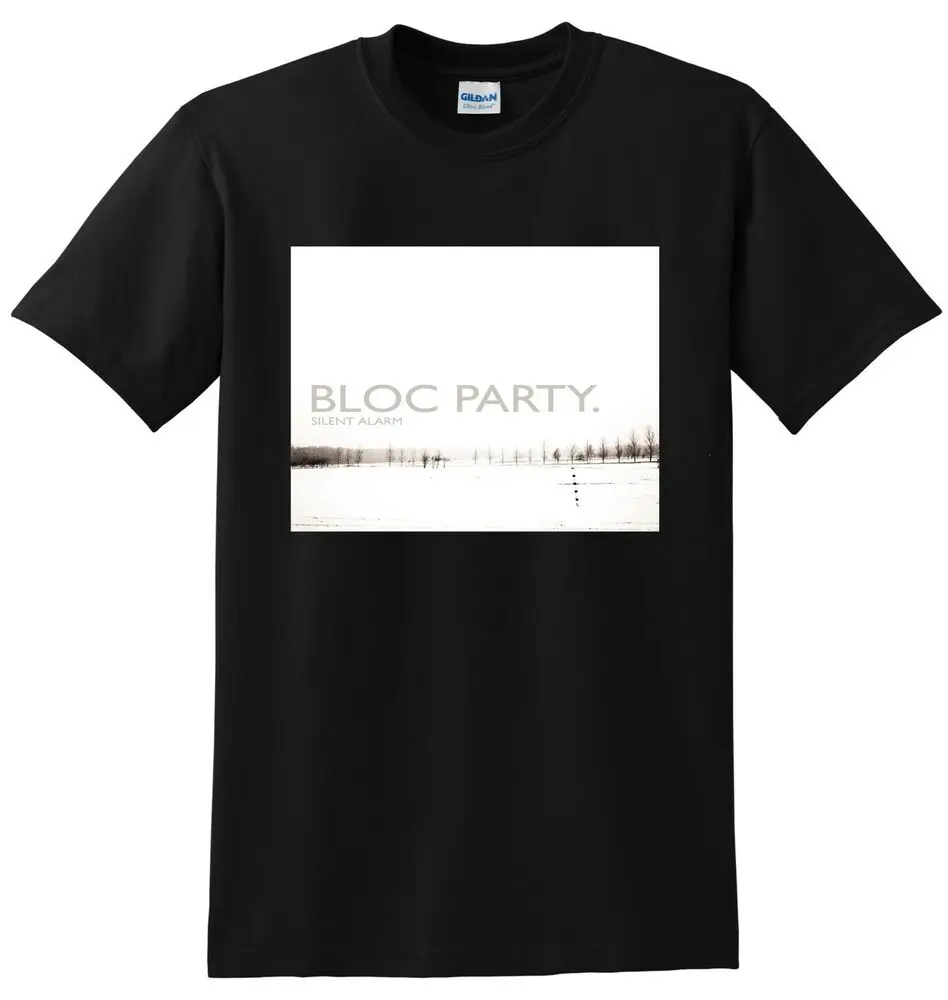 BLOC PARTY T SHIRT silent alarm vinyl cd cover SMALL MEDIUM LARGE or XLHigh Quality 100%Cotton Short Sleeve