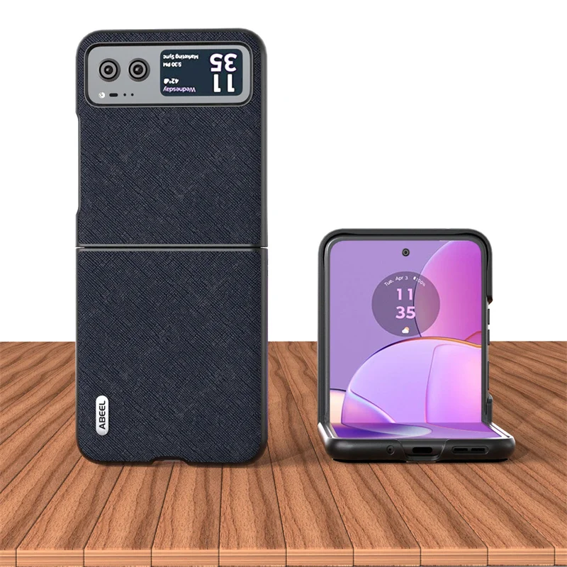 

Оригинальный чехол для телефона Motorola Razr 40, чехол с перекрестным узором, дермальный задний Чехол для Motorola Moto Razr 40, чехол