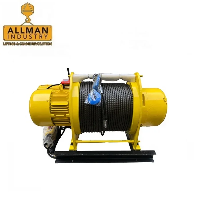 ALLMAN Custom electric winch crane multifunctional building hoisting winch lifting pulling positioning hook winch