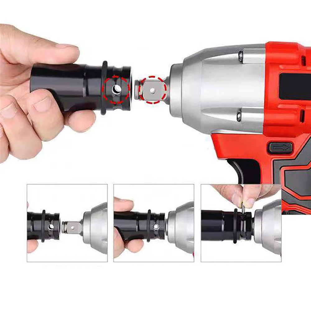 1Set Electric Wrench Socket Electric Drill Impact Drill Wrench Screwdriver Hex Socket Head Kit for Power Tool Wrench Drill