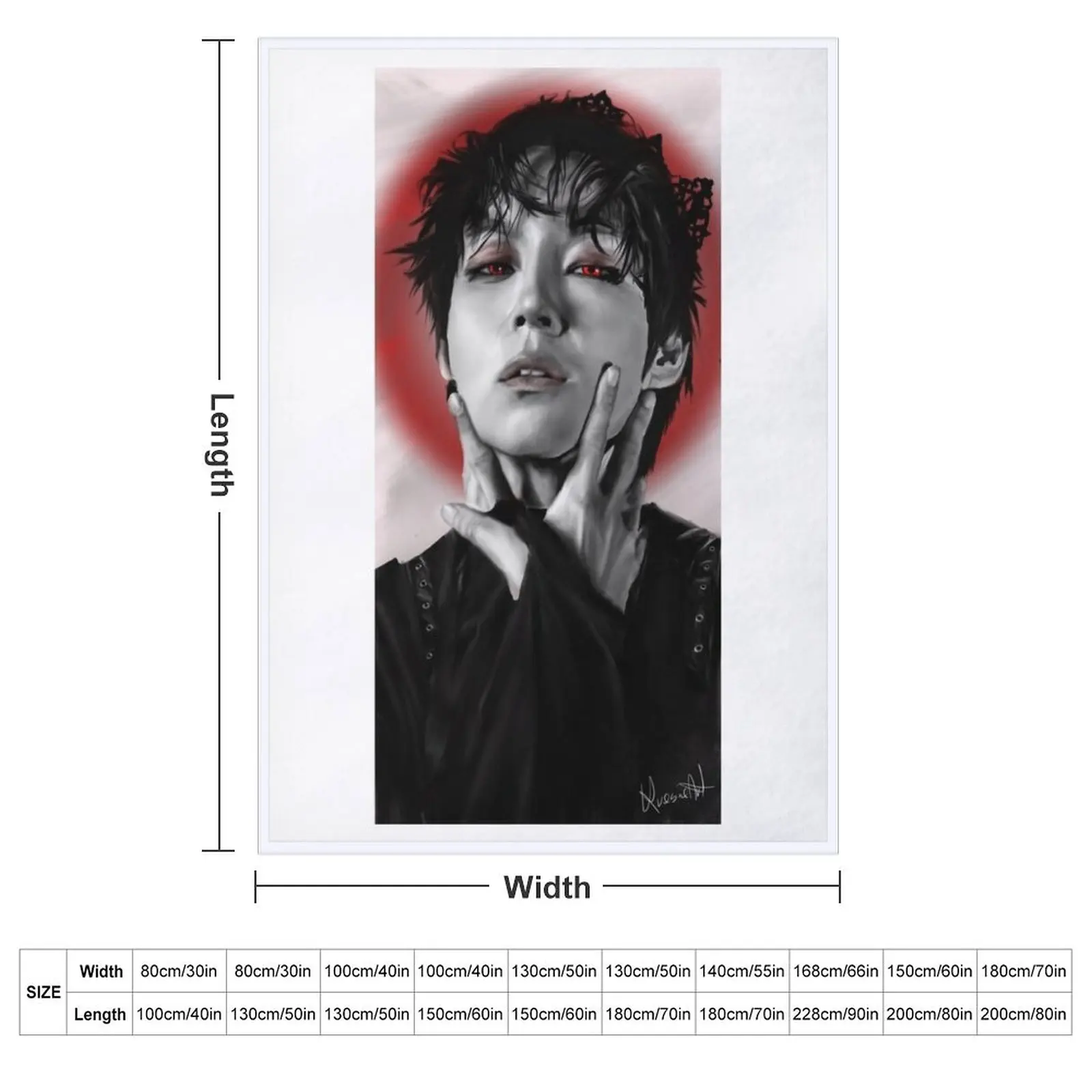 The rose Kim Woosung Sami fanart kpop Throw Blanket Multi-Purpose christmas decoration Decorative Sofa Summer Beddings Blankets