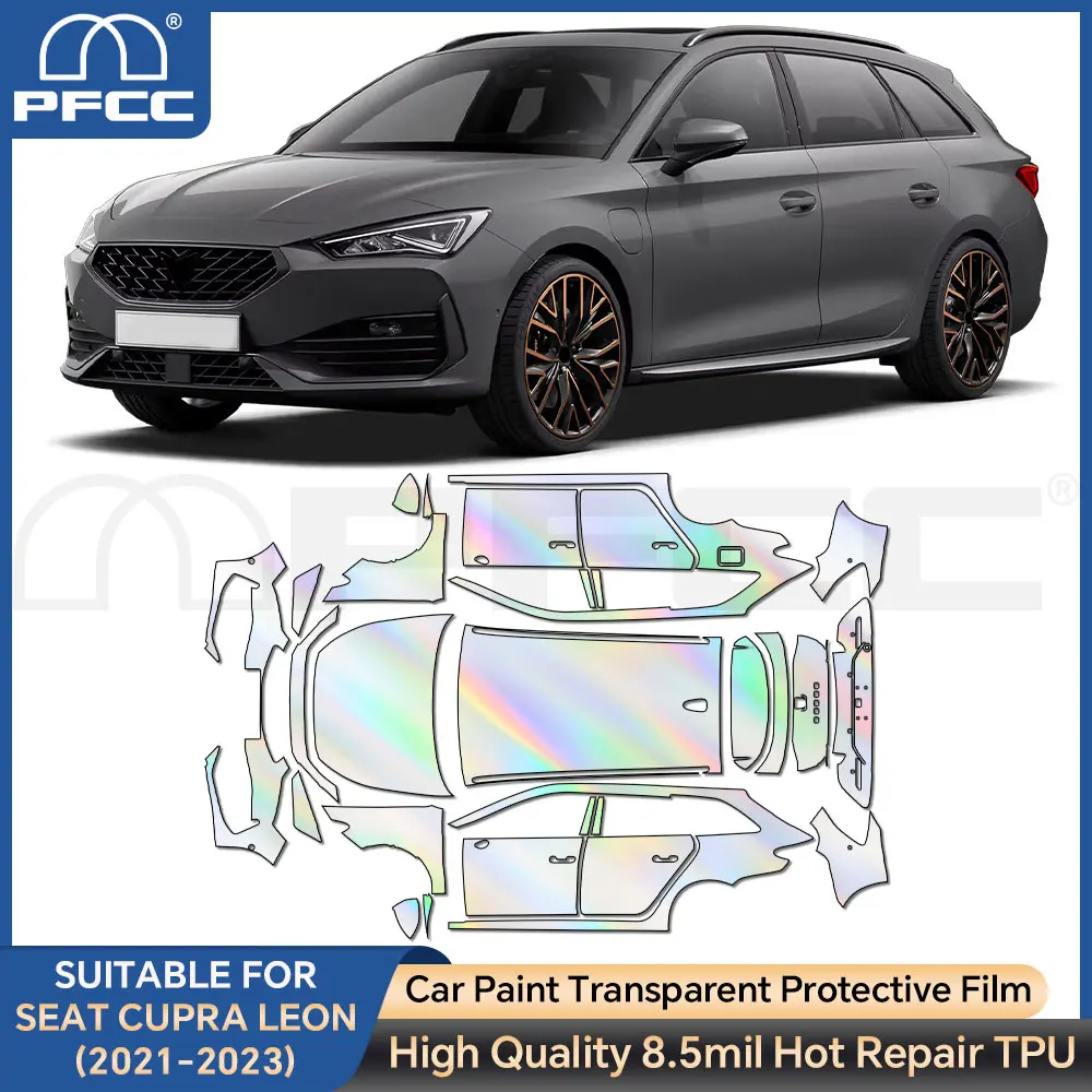

For Seat Cupra Leon 2021 2022 2023 TPU Scratch Resistant Car Paint Protection Film Pre-cut PPF Kit Clear Decal Accessories ﻿ ﻿