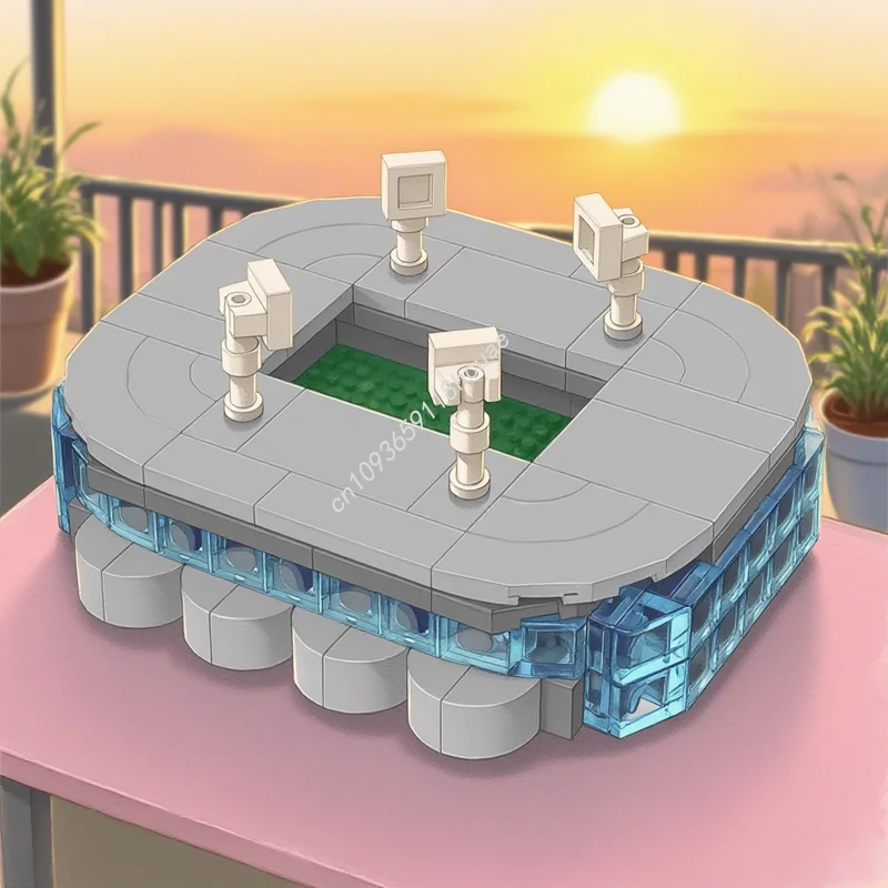 

171 шт. MOC Weserstadion Bremen спортивная футбольная модель строительные блоки архитектурная игрушка DIY творческая идея рождественские подарки образование