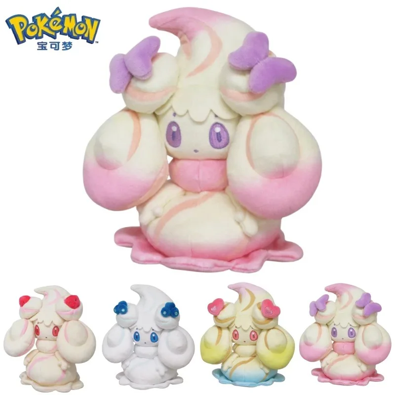 

Japanese Pokemon Plushies Alcremie Plush Toys 20CM Cartoon Anime Stuffed Doll Peluche Sofa Bedroom Hug Pillow Ornaments Gift
