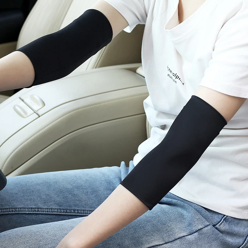 Summer thin Elbow Guard Arm Warm Sleeve Men and Women Cover Scar Tattoo Ice sleeve Running Fitness Elastic Hand Guard Arm Cuff