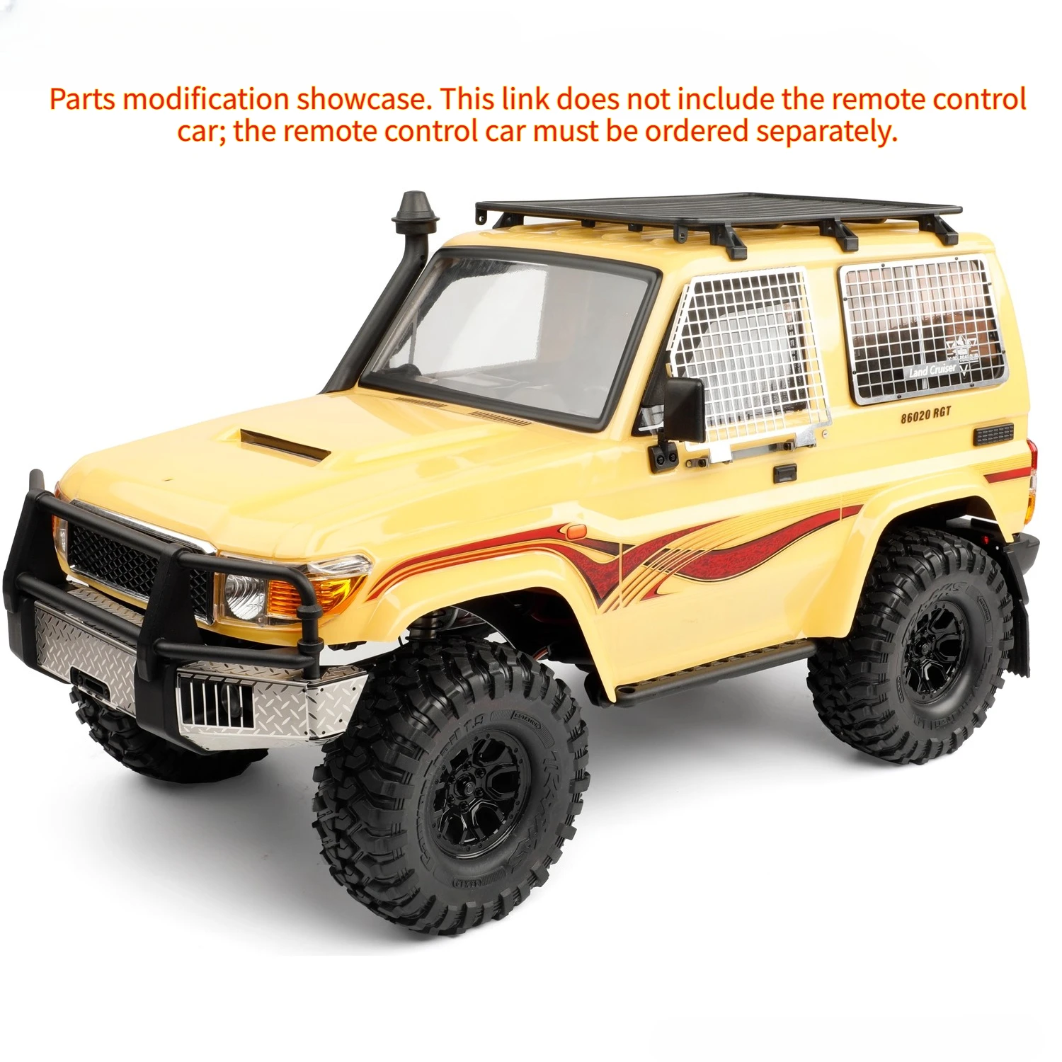 

1/10 RGT LC71 Folding and Flipping Window Net, Rear Side Window Net, Protective Net, Remote Control Car Toy Modification Parts