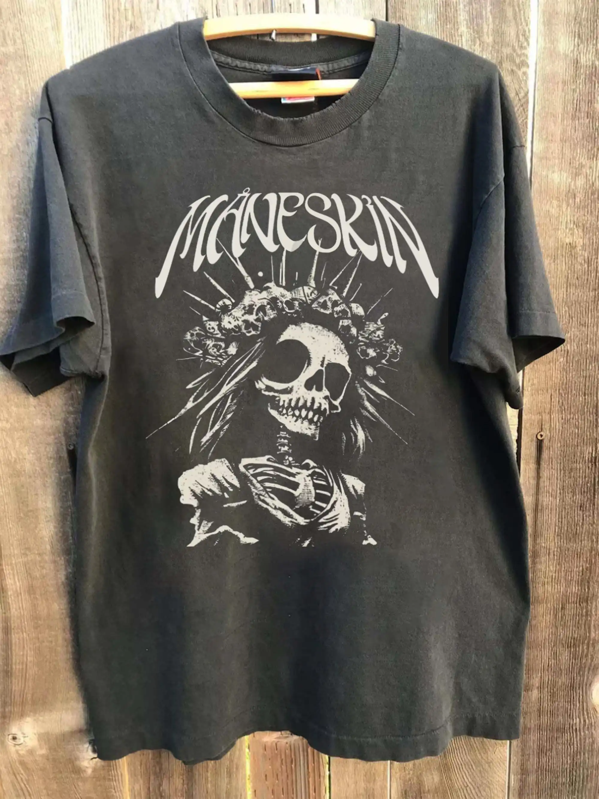 Maneskin Vintage T Shirt Rock Band Album Måneskin Fans Tour 2024