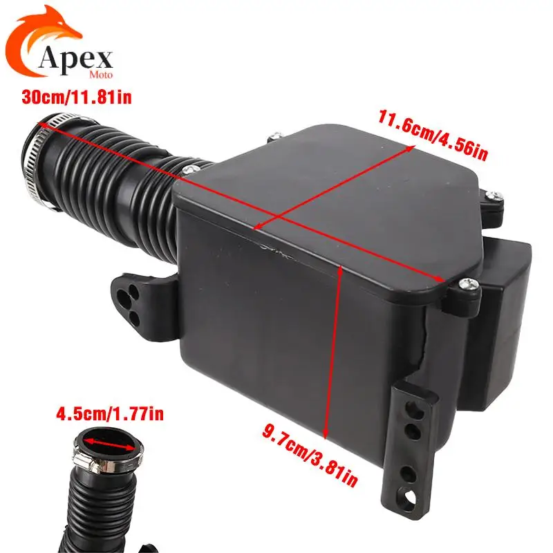 Motorcycle Accessories NEW FILTER BOX ASSEMBLY HOUSING FOR GY6 150 ATV Go Kart Moped Scooter Lexus Air Filters Car Accessories - view 3