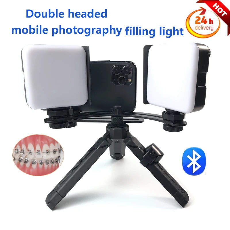 

MK-019 Oral Filling Light 5600K Double Headed Dental LED Light Photography Kit For Dental Photography Equipment VS MK-016 MK-017