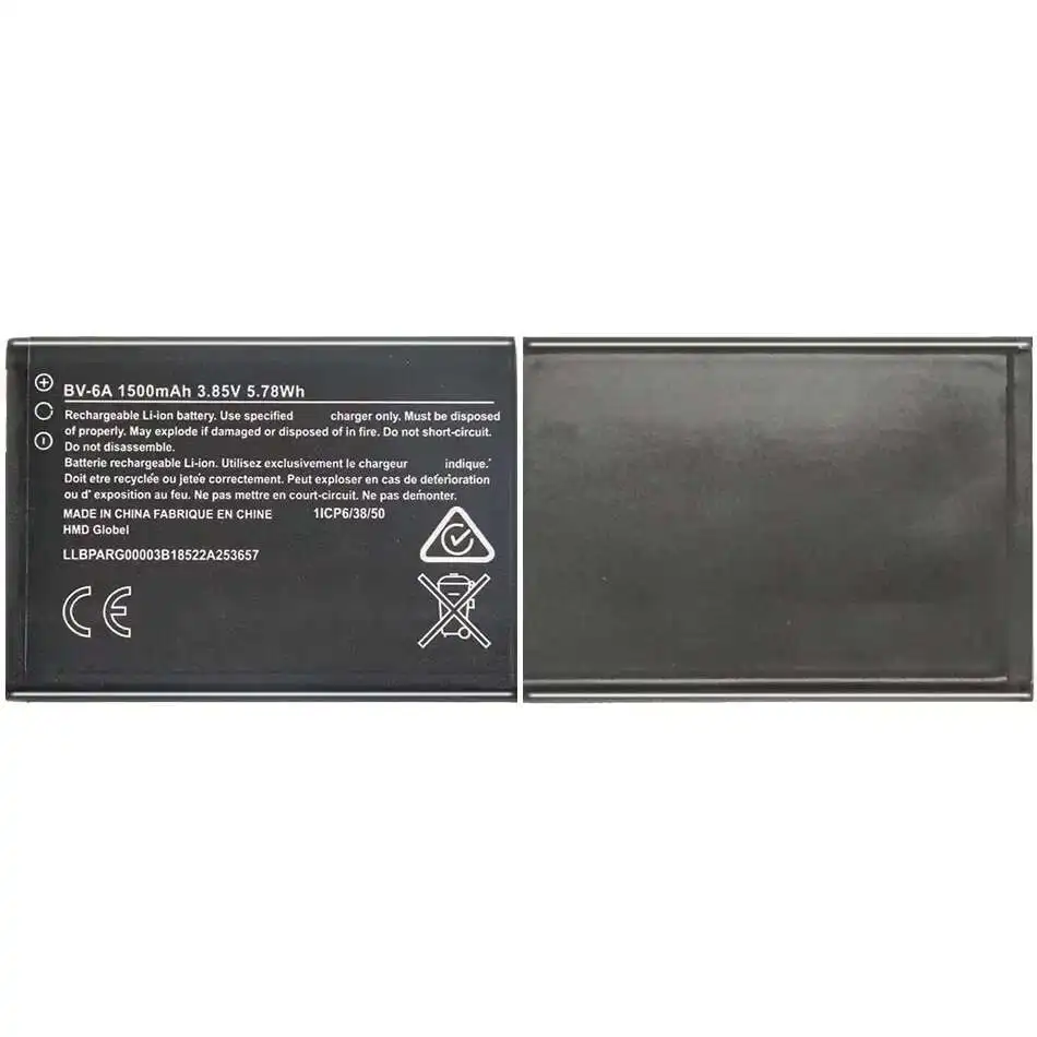 

BV-6A Battery for Nokia Banana 2060 3060 5250 C5-03 8110 4G