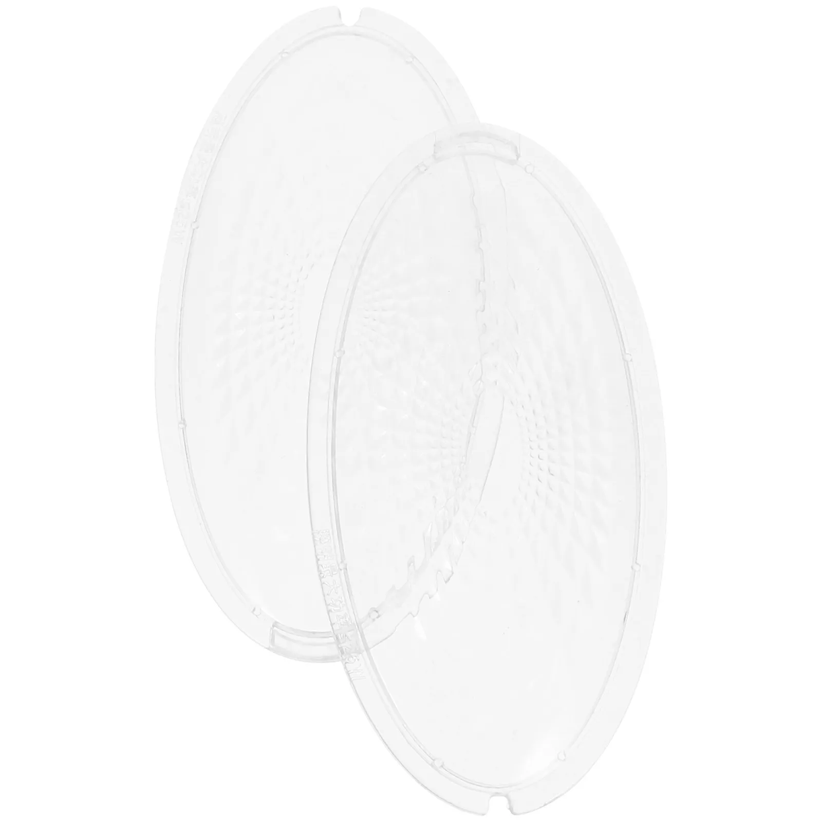 1Pair Clear Range Hood Lamp Lens Cover Replacement Transparent Shade for Kitchen Hood Supplies Range Light Cover