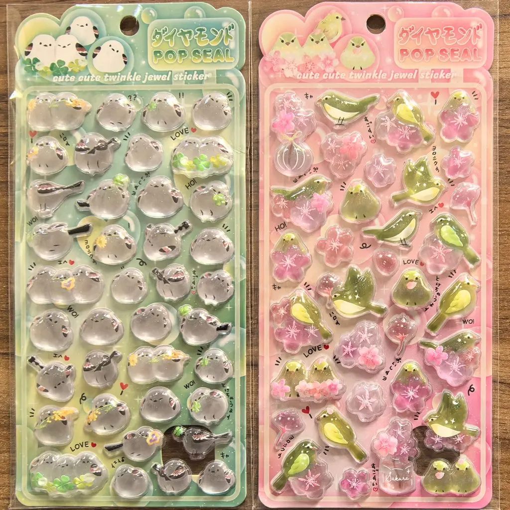 

Новые популярные 3D-наклейки с рельефным кристаллическим эффектом, детские мультяшные наклейки для творчества, декоративные наклейки для планировщиков