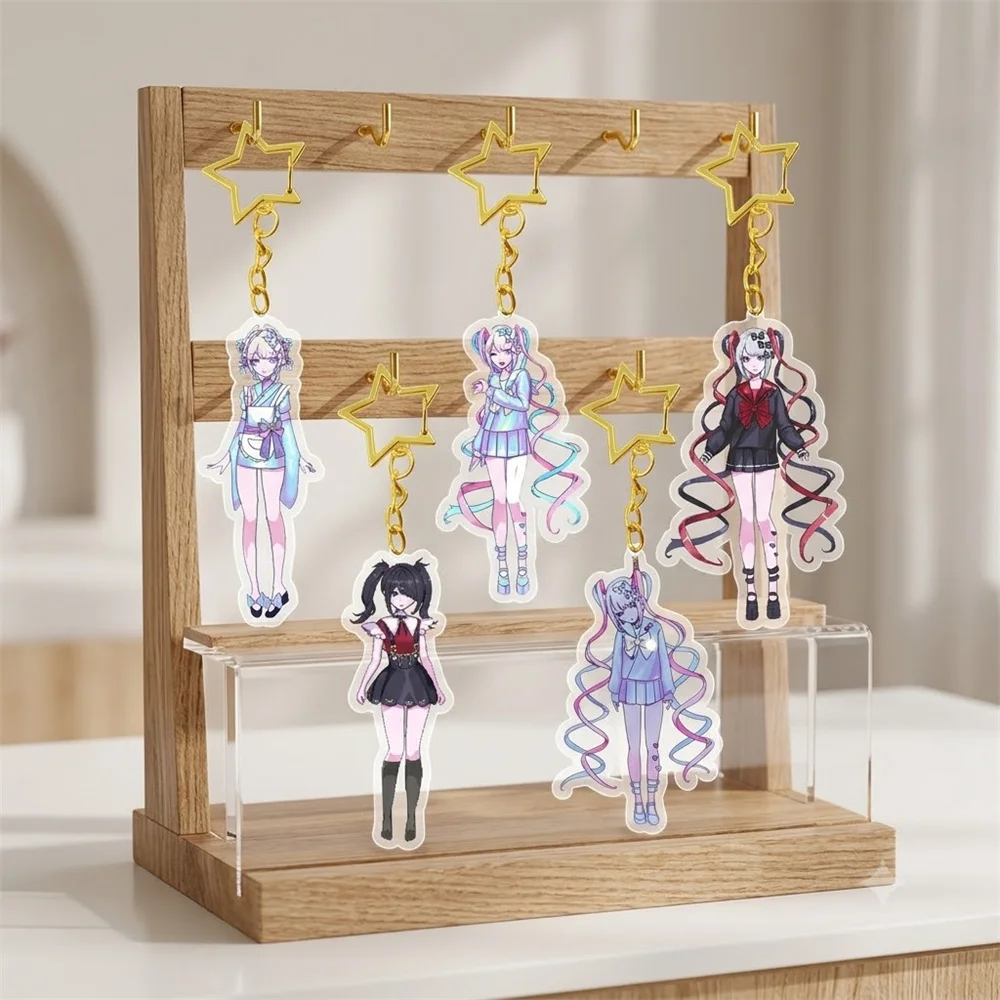 6CM Anime Needy Glrl Overdose Acrylic Keychain Stand Model Ornament Accessories Goods Christmas Gifts