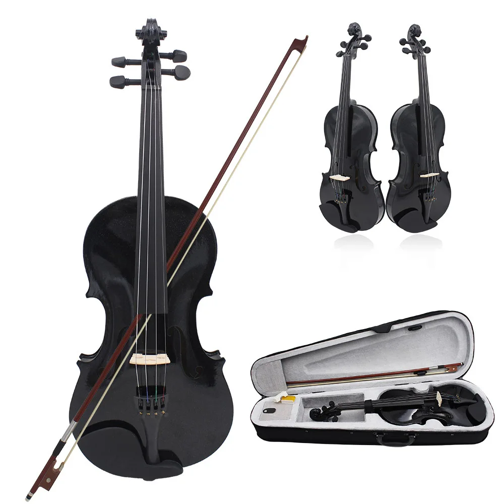 Color Popular Violin Basswood Violin Children Beginner Practice Adult Violin Playing 4/4