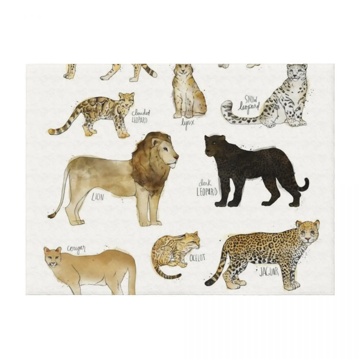 

Wild Cats Throw Blanket Personalized Gift Blankets For Sofas Luxury Thicken manga Blankets