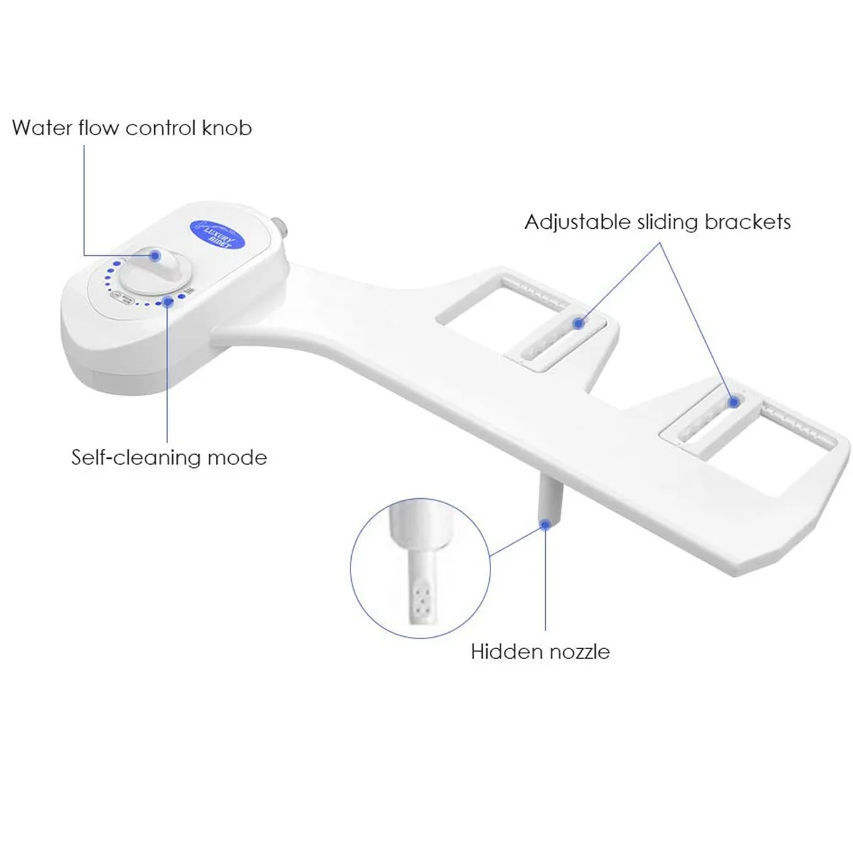 BIDET Smart toilet does not wash the cover of the butt flusher with a hot and cold water body cleaner