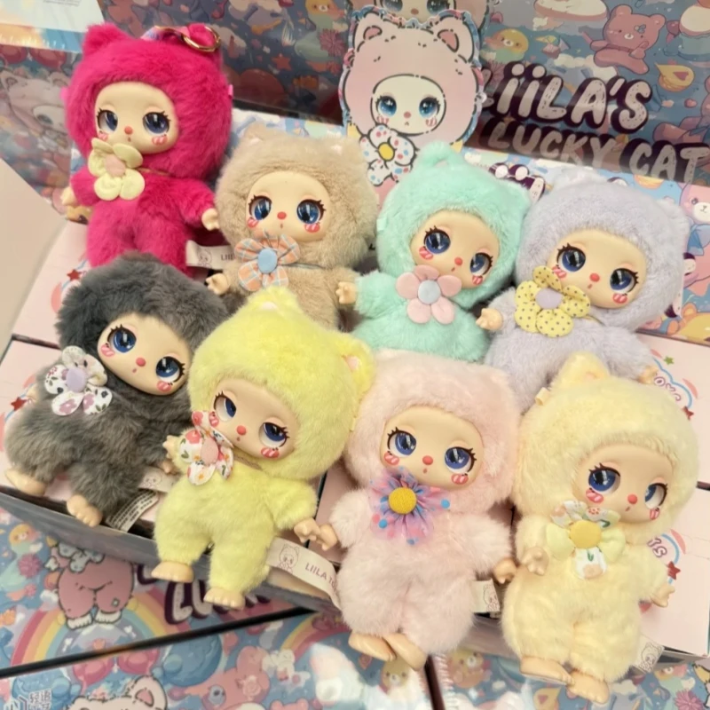 

Lila Lucky Cat V1 Vinyl Plush Doll Toy Blind Box Fashion Desktop Bag Pendant Mysterious Collection Cute Children'S Birthday Gift
