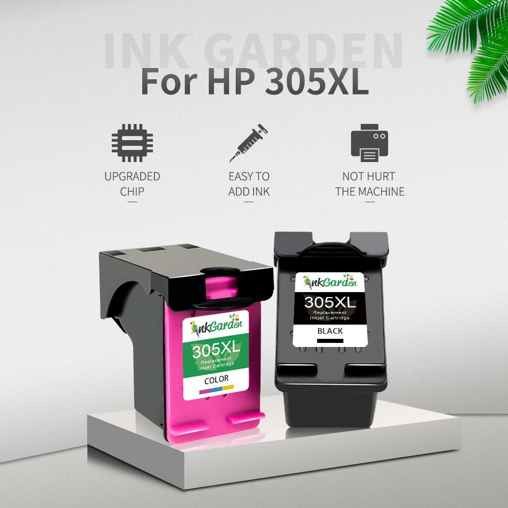 InkGarden 305XL Inktcartridge Gereviseerd Voor HP 305 Voor HP Deskjet ENVY Officejet 4200 6020 6030 6400 6430