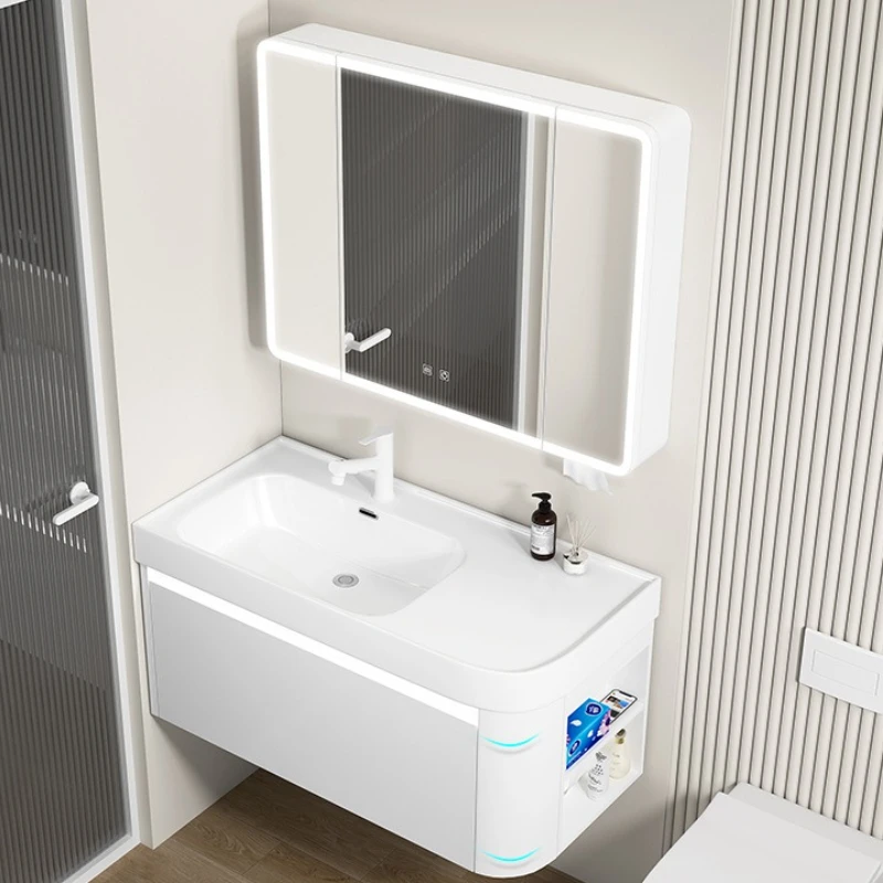 Side Storage Villa Bathroom Cabinets Hotel New Style Decoration Bathroom Cabinets Indoors Home Furniture Gabinete De Baño Lsysg