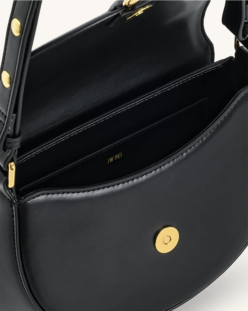 JW PEI 2026 New Flip Saddle Bag Diana Single Shoulder Underarm Crossbody Bag Classic Retro Style Women's Handbag