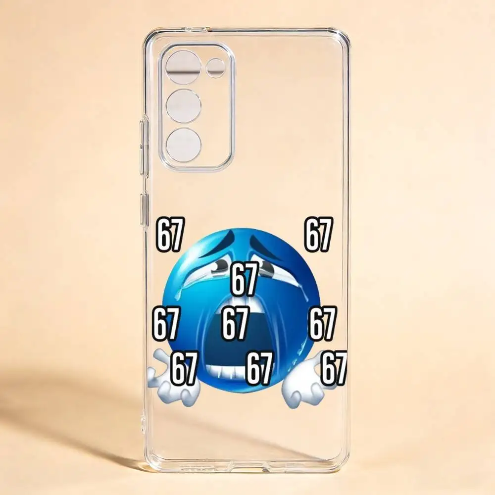 67 Phone Case For Samsung Galaxy S24 S25 S23 S22 S21 Transparent Cover Case