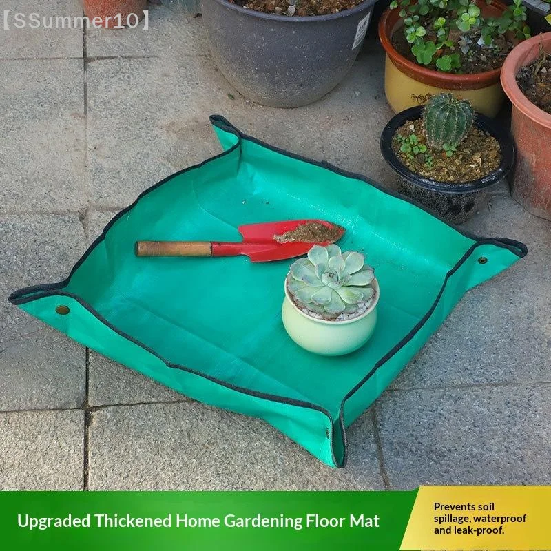 【SSummer10】Plant Repotting Mat Waterproof Transplanting Mat Indoor Succulent Potting Mat Portable Gardening Mat【SS】