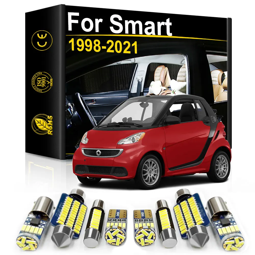 Car Interior LED Light For Smart Fortwo 450 451 453 Forfour 454 453 EQ Accessories Canbus Auto Reading Indoor Lamp Error Free