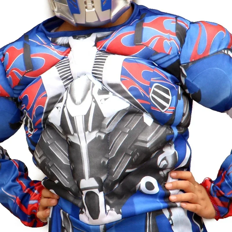 (#^.^#) 2026 New Optimus Prime Bumblebee Convoy Anime Cosplay Superhero Muscle Costume ren Mask Hornet →_→LOOK ME view 2