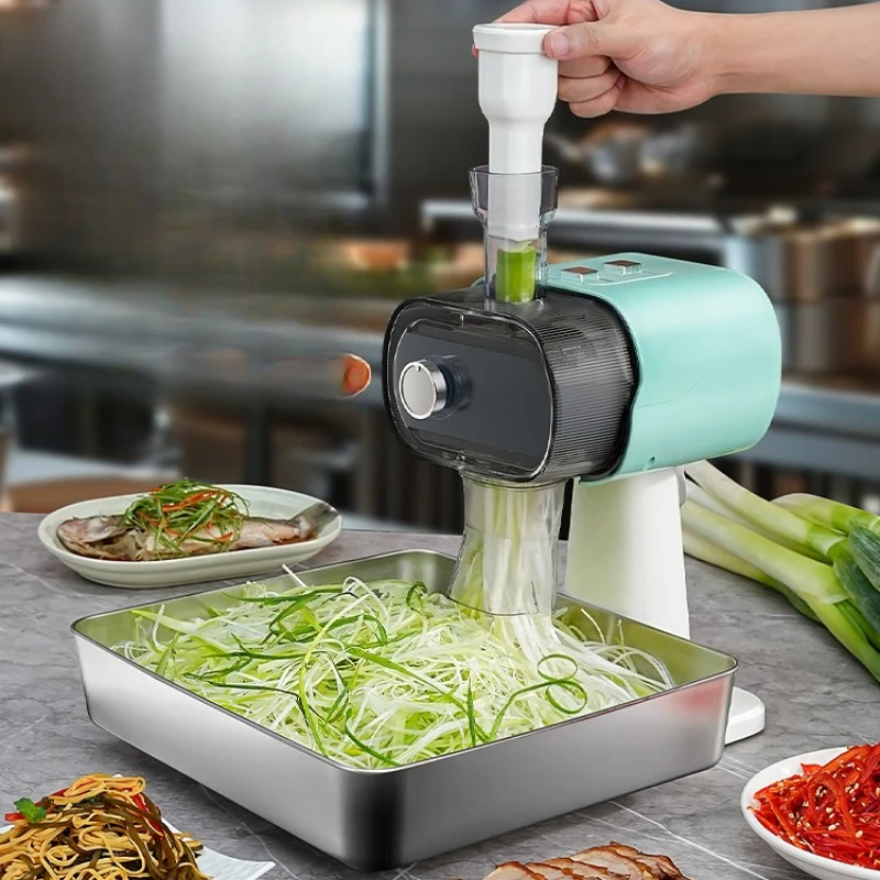 

Vegetable cutter, electric shredder, commercial fully automatic green onion cutting artifact