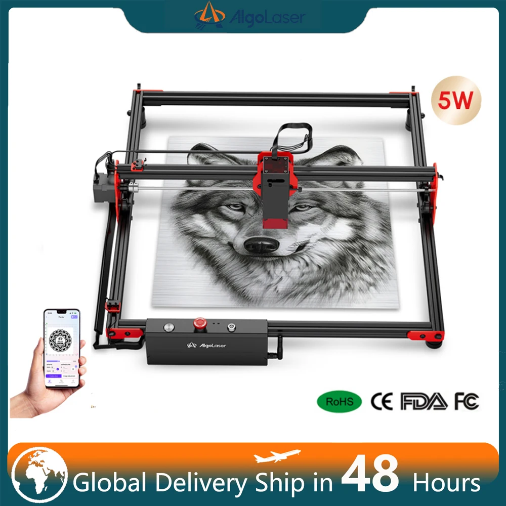 Cnc Gravação a Laser e Máquina de Corte Gravador de Metal Cortador de Couro Impressora de Madeira Wifi Offline 90w
