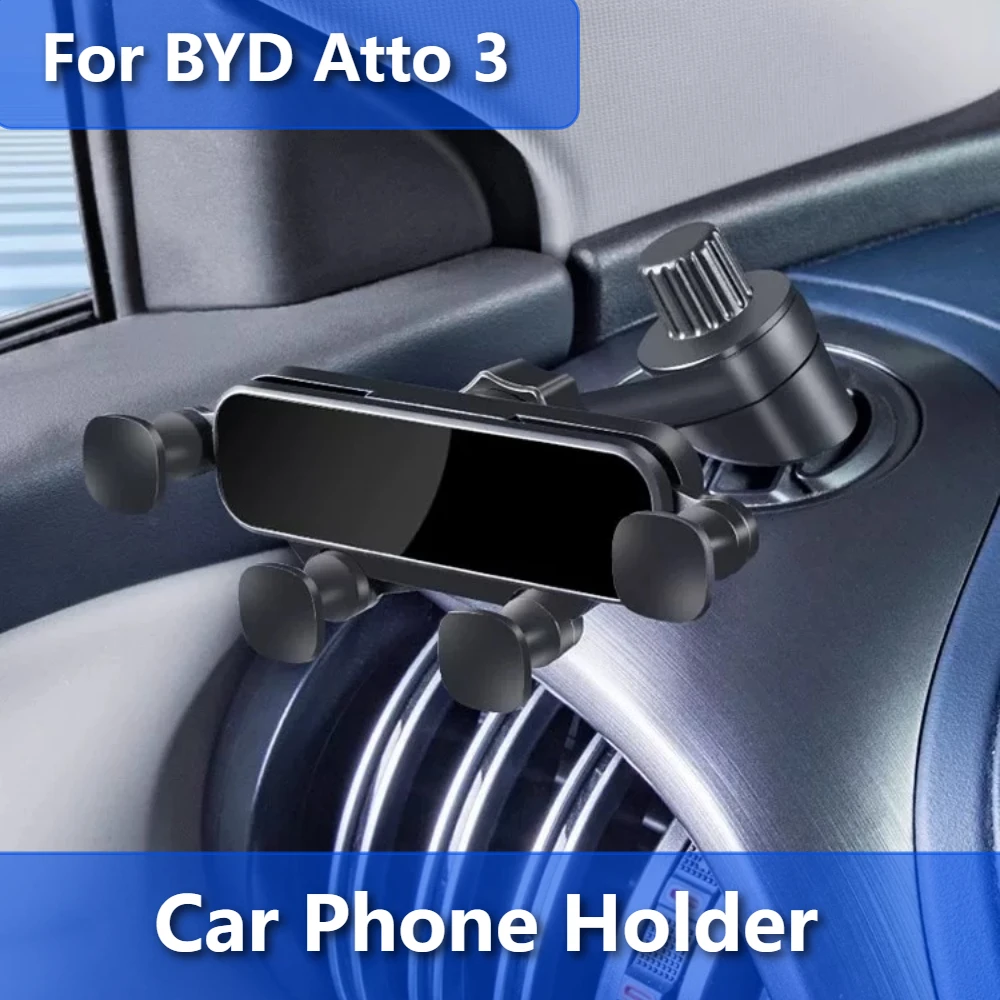 Für BYD Atto 3 Smart Driving 2025-2026 Auto-Handyhalterung Armaturenbrett Lüftungsschlitz-Halterung Ständer Innenraum-Zubehör