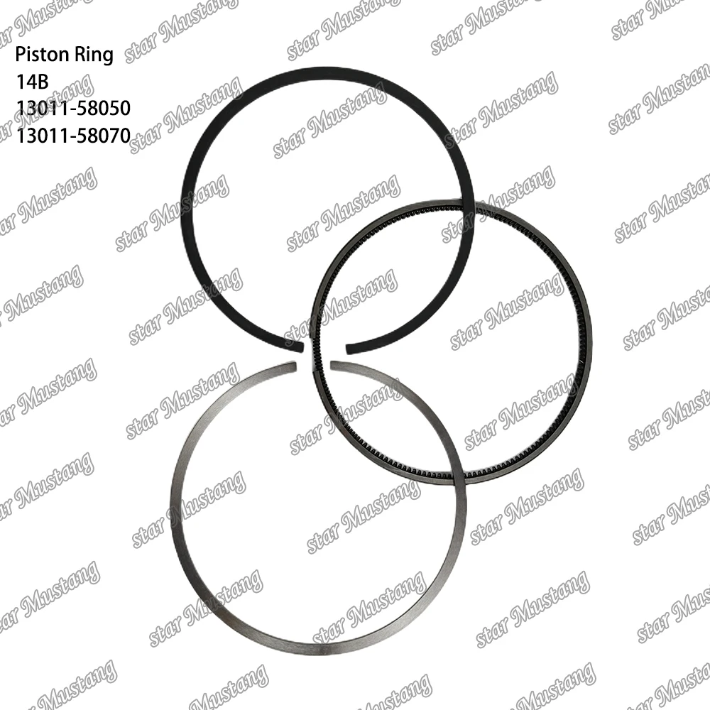 14B Piston Ring 13011-58050 13011-58070 Suitable For Toyota Engine Repair Parts