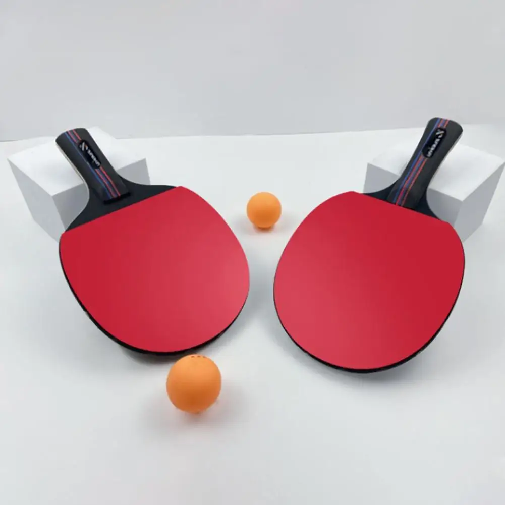 1/2Pcs Professional Table Tennis Rackets, 5 Star Table Tennis Racket, Double Sided Rubber Paddle With Bag