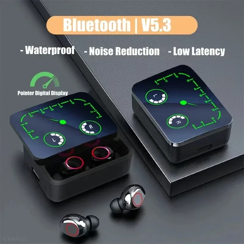 M90 Max TWS Headphones Bluetooth Earphones Wireless Headset Game Earbuds Wholesale Sport Stereo Smart Display Microphones PK X15