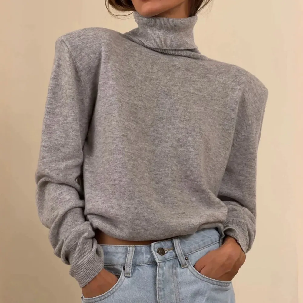 MsChuh Autumn Women's Clothing Pullover Sweater Pulls Femmes Solid Color Loose Simple Style All-match Fashion Casual Comfortable
