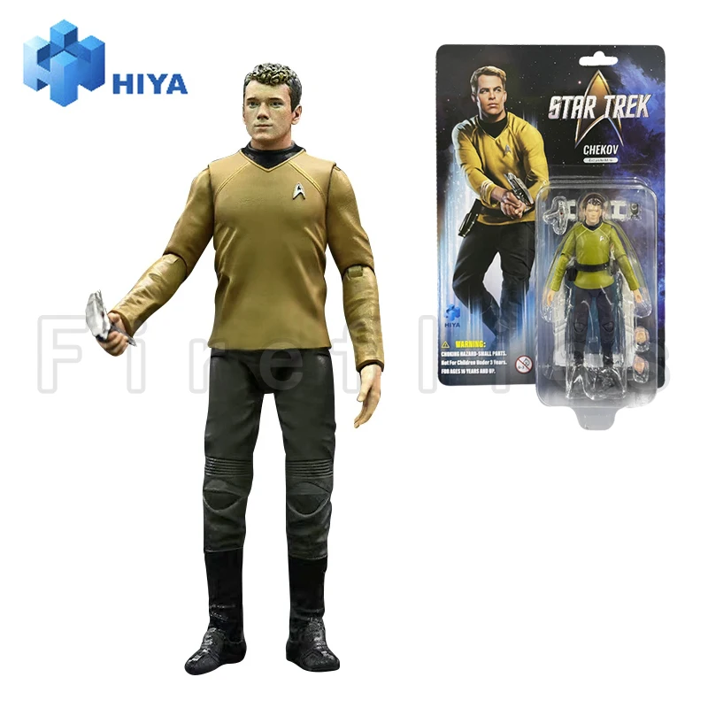 1/18 HIYA 3,75 Zoll Actionfigur Exquisite Mini Serie STAR TREK 2009 Chekov Anime Modell Spielzeug