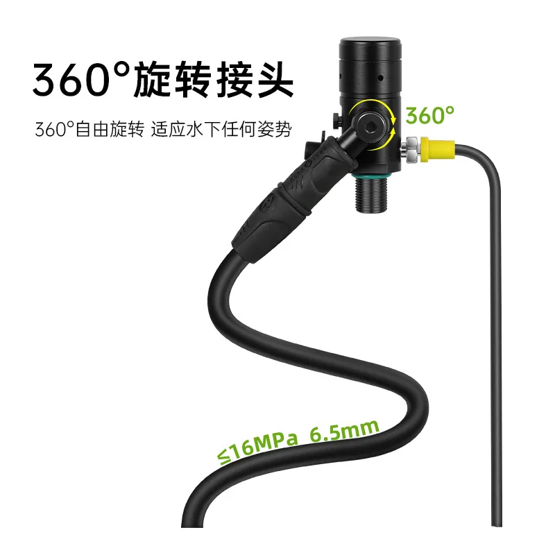 Neue 3-Liter X6000 Tauchen Schnorchelausrüstung Tauchen Atemgerät Fisch Kiemen Sauerstoff Zylinder Ersatz