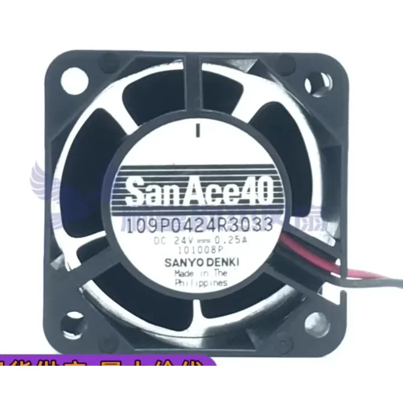 

Ltsf For Sanyo Denki 109P0424R3033 DC 24V 0.25A 40x40x28mm 2-Wire Server Cooling Fan 4cm