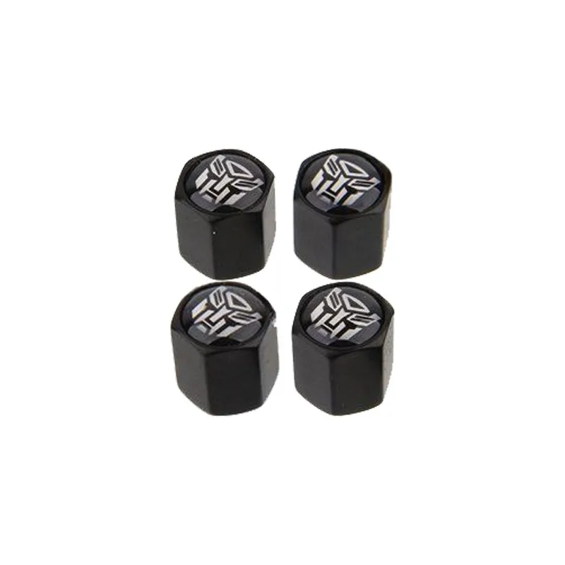 5PCS Hasbro Transformers รถยางวาล์วหมวก Knurling สไตล์อลูมิเนียมยางกันน้ําวาล์วหมวกรถ Universal อุปกรณ์เสริม