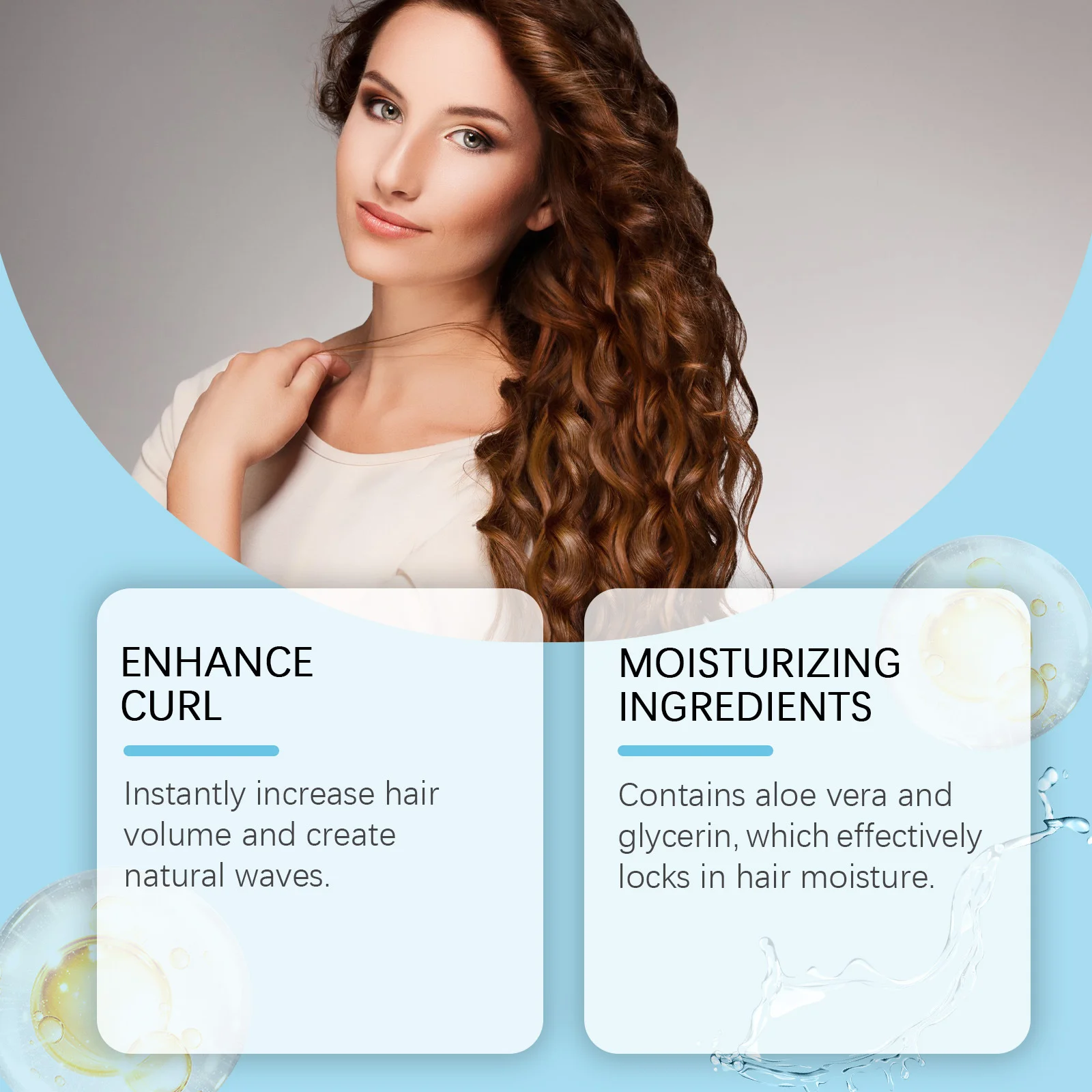 Hoegoa Sea Salt Hair Styling Spray Increase Volume Long-Lasting Strong Hold Improve Thickness Instant Texture Hair Shaping Oil