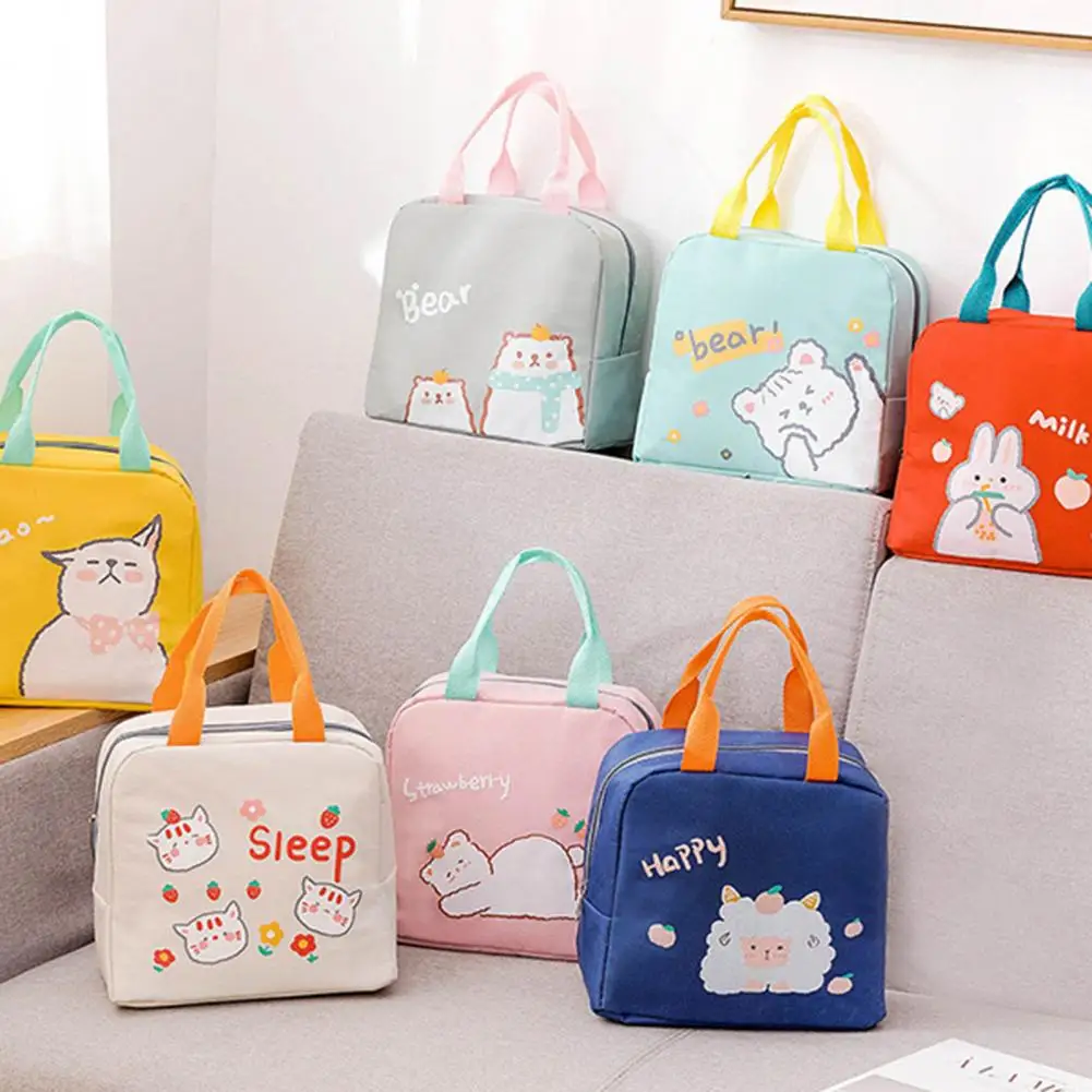 Insulated Lunch Bag Oxford Cloth Thermal Lunch Box Bento Bag Food Containers Cooler Bag loncheras para niñas контейнер для еды